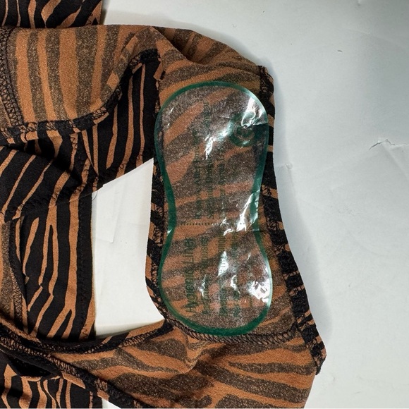 NWT Lisa Marie Fernandez Triangle Bikini Set Zebra Animal Print Stretch LMF Sz 3 - Picture 9 of 15